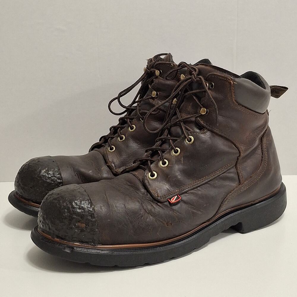 Red Wing DynaForce 4215 Steel Toe Waterproof Work Boots Brown Mens Size 13D